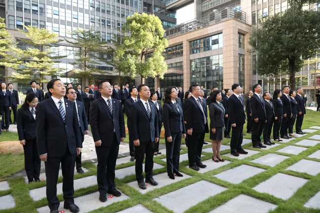GRG重磅丨廣州無線電集團(tuán)舉行存續(xù)65周年紀(jì)念日升旗儀式